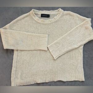 MINKPINK Cream White Knit Sweater - Size: small